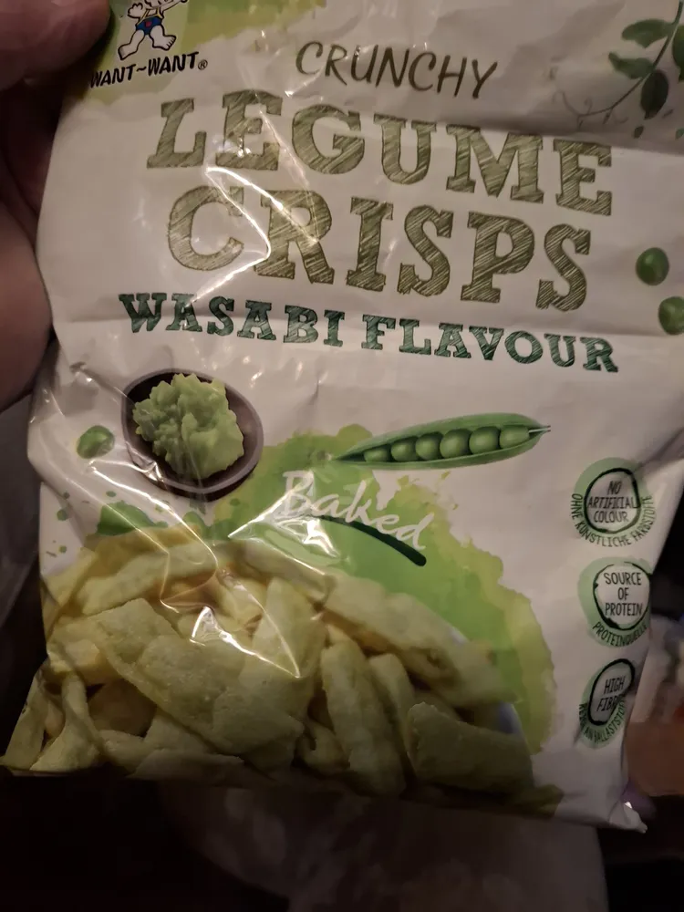 CRUNCHY LEGUME CRISPS WASABI FLAVOUR