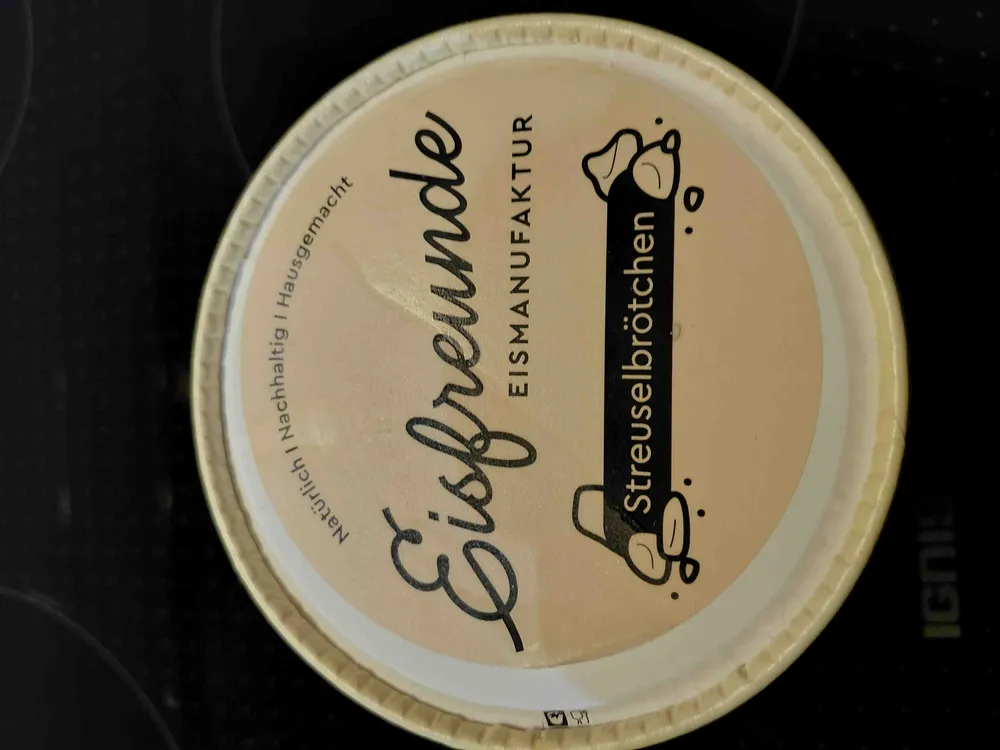 Streuselbrötchen Eis
