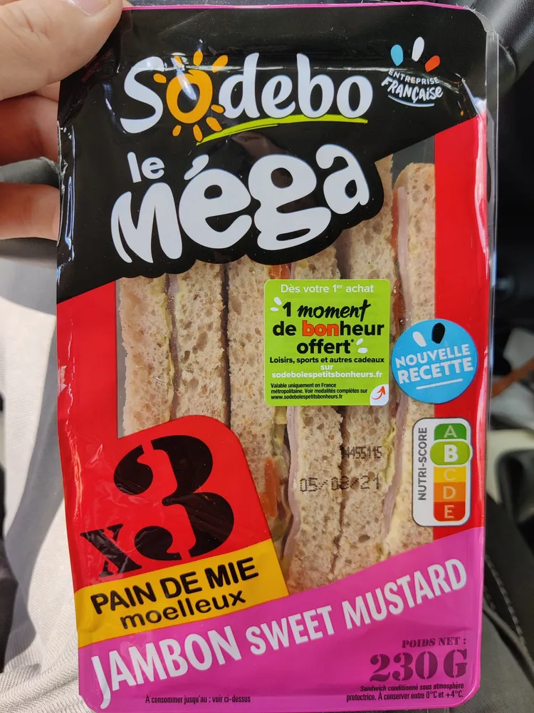 Sodebo le Méga Jambon Sweet Mustard
