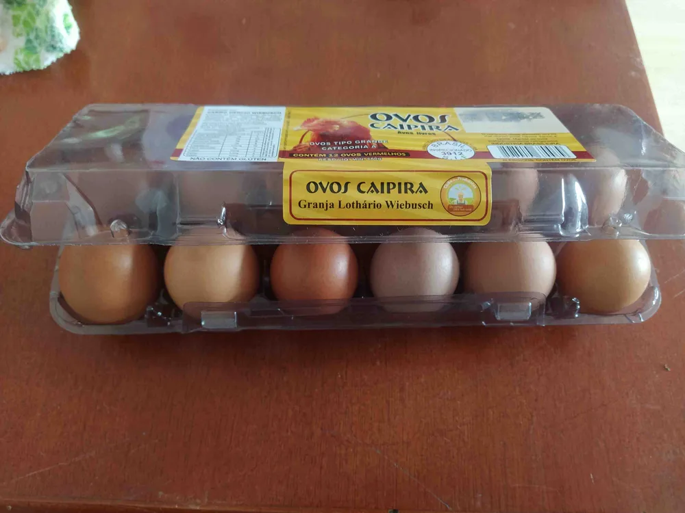Ovos Caipira Tipo Grande - Granja Lothário W. - 12un