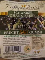 Fruchtsaftgummi schwarze Johannisbeere