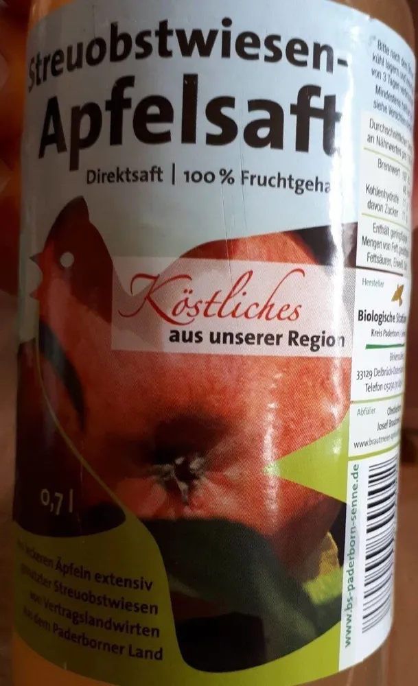 Streuobstwiesenapfelsaft