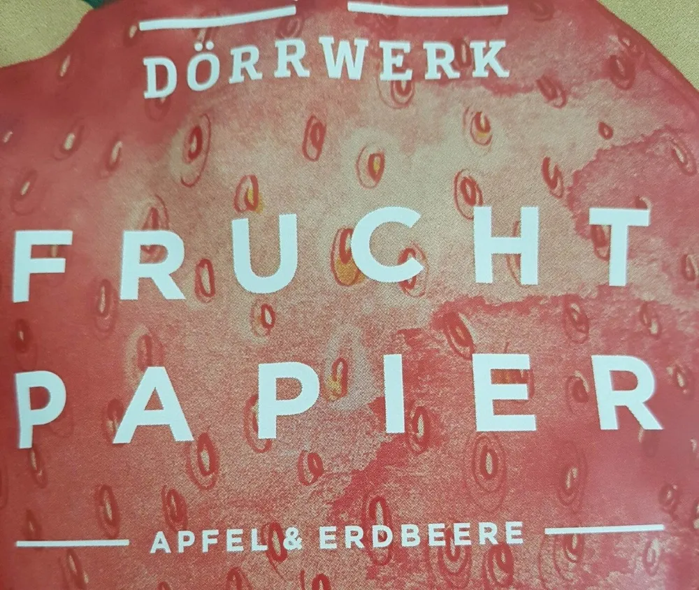 frucht papier apfel & erdbeere