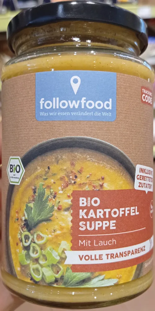 Bio Kartoffelsuppe mit Lauch