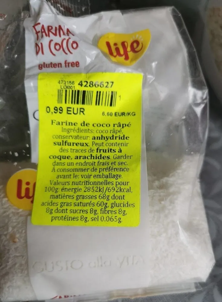 Noix de coco râpé