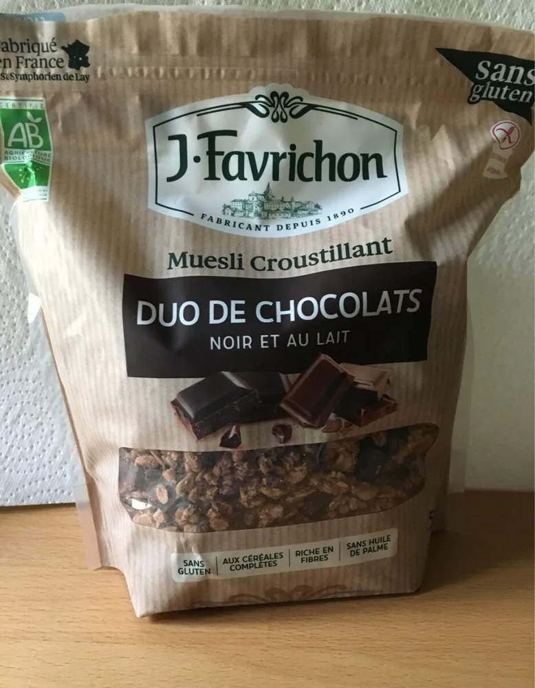 Muesli croustillant duo de chocolats