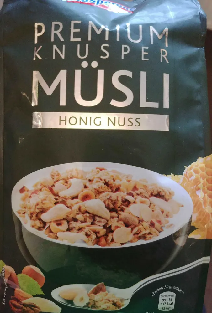 Premium Müsli Honig Nuss