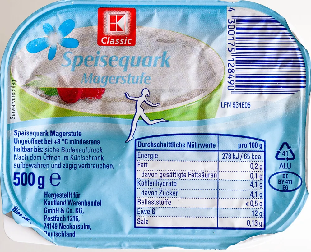 Speisequark Magerstufe