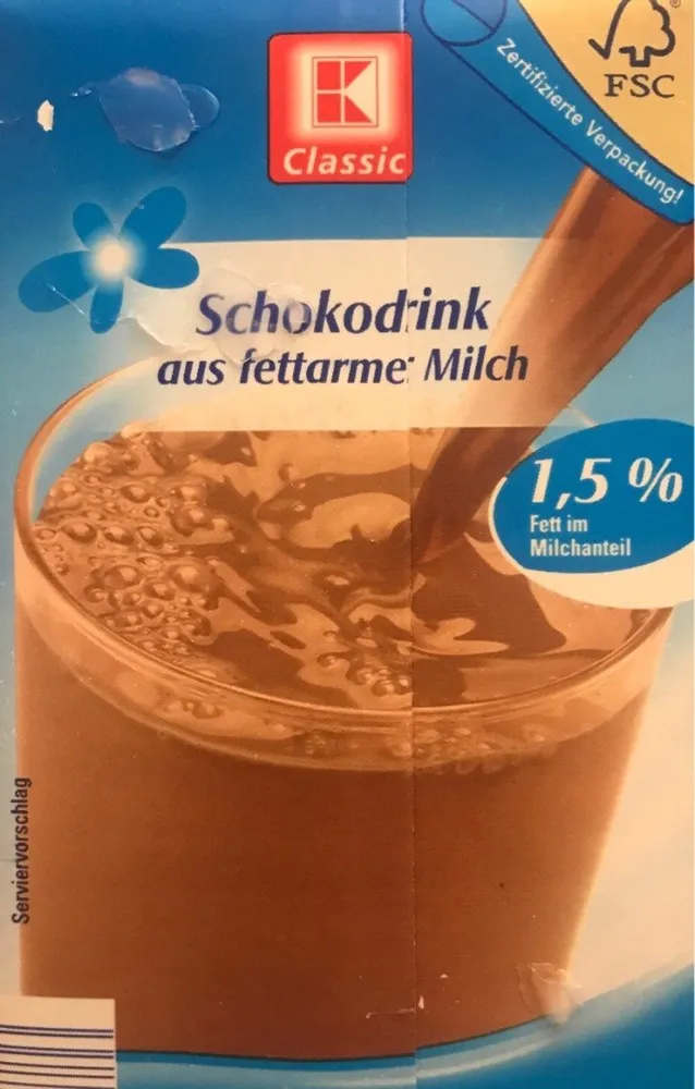 Schokodrink Aus Fettarmer Milch