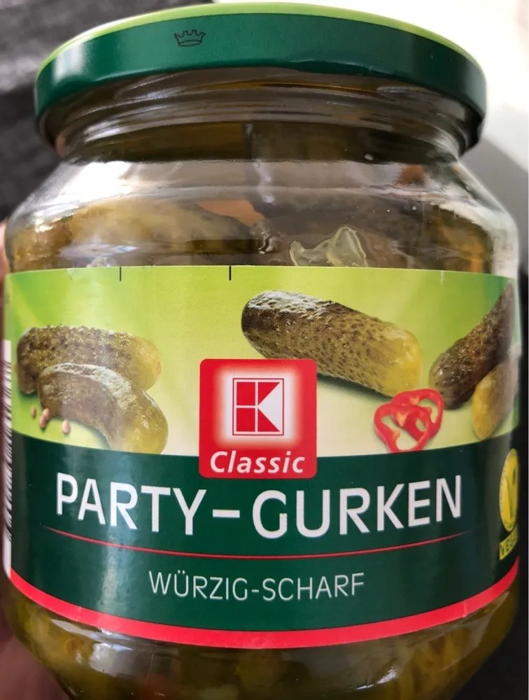 Party Gurken Würzig Scharf, Würzig