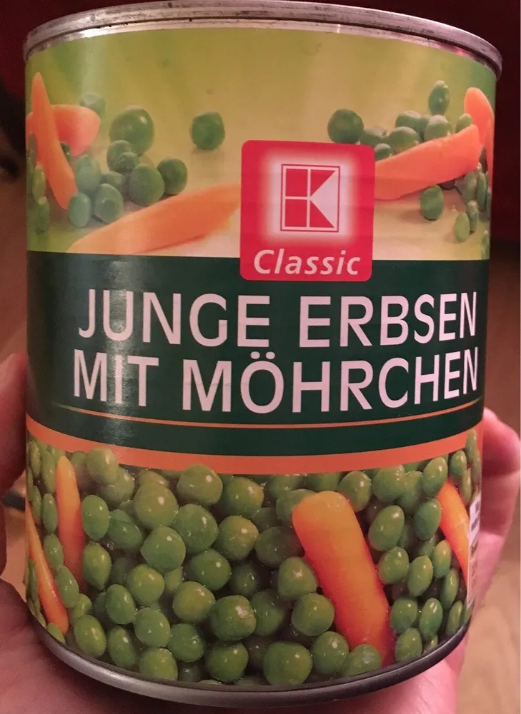 Junge Erbsen mit Möhrechen   Kaufland