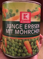 Junge Erbsen mit Möhrechen   Kaufland