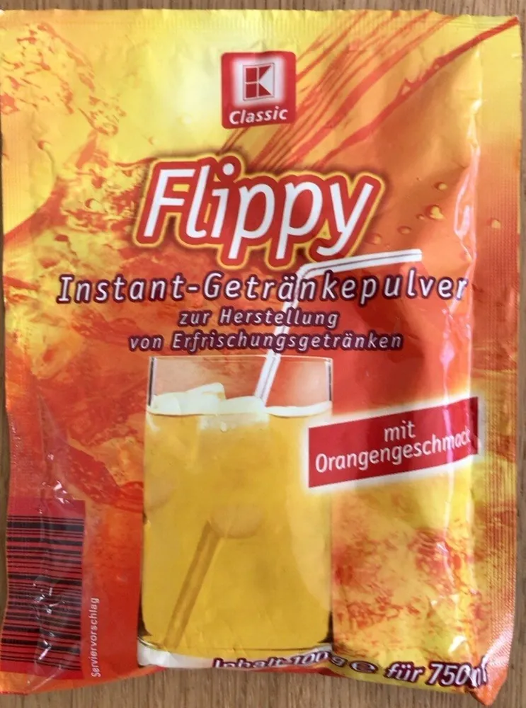Flippy Instant-Getränkepulver Orange