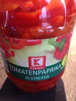 Paprika, rot, in Streifen