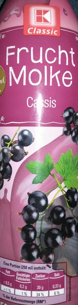 Frucht Molke Cassis