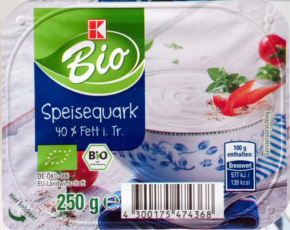 Speisequark 40% Fett i. Tr.