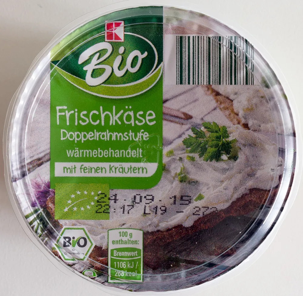 Frischkäse Doppelrahmstufe wärmebehandelt mit feinen Kräutern