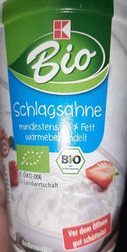 K Bio Schlagsahne