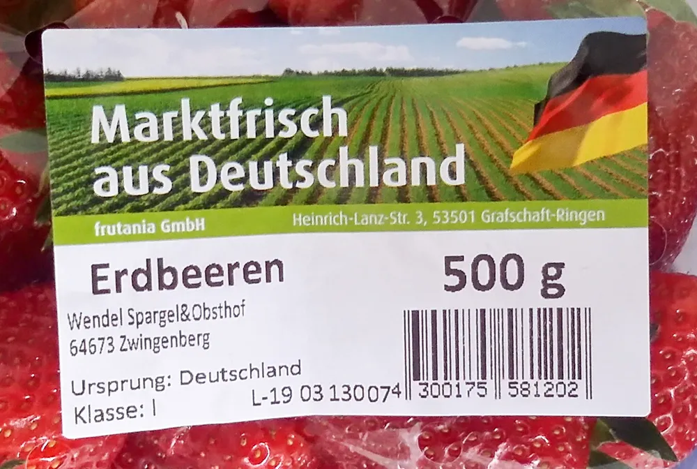 Erdbeeren Klasse 1