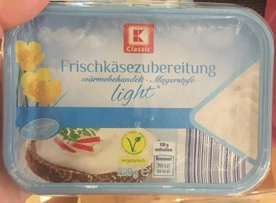 Frischkäsezubereitung