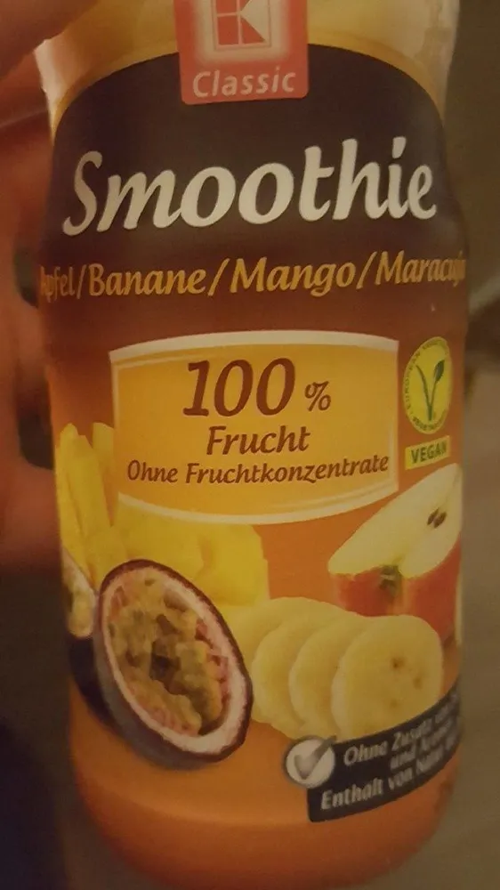 Smoothie, Apfel / Banane / Mango / Maracuja