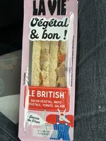 LE BRITISH BACON VÉGÉTAL, MAYO VÉGÉTALE, TOMATE, SALADE