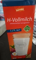 H-milch, Haltbar 3,5 % Fett