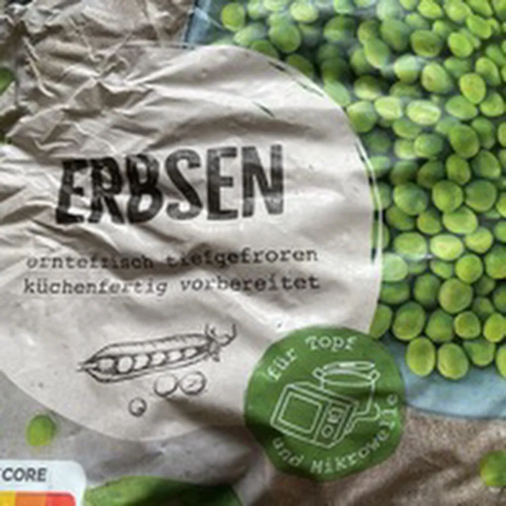 Erbsen tiefgekühlt