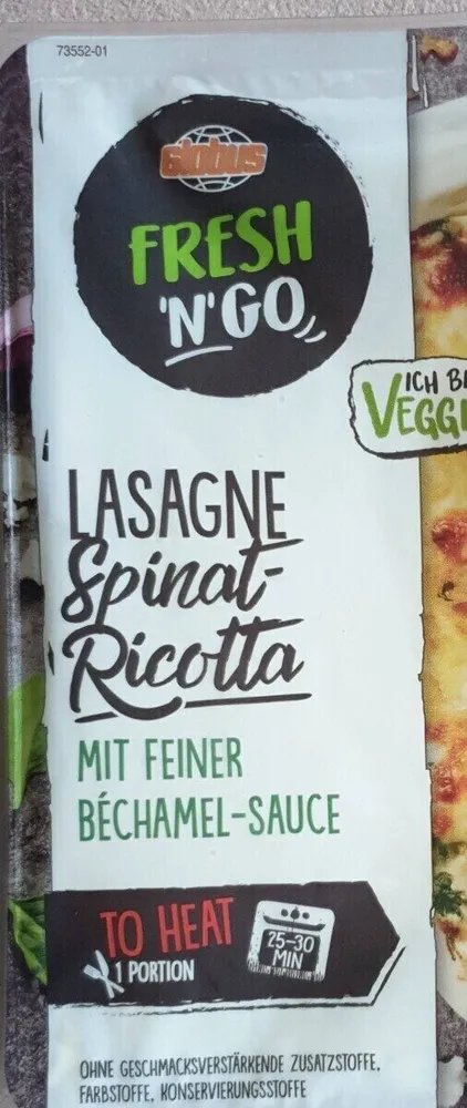 Lasagne Spinat Ricotta