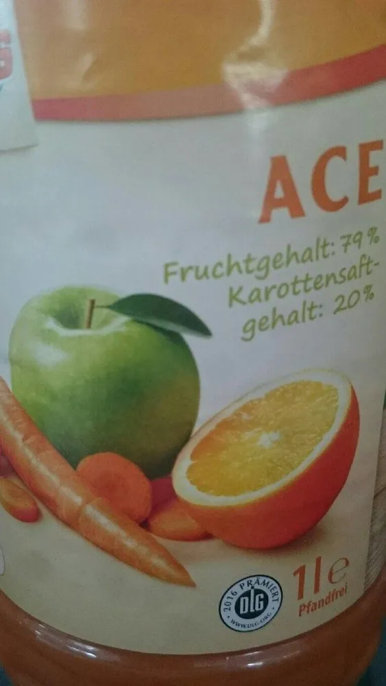 Ace-vitaminsaft Aus Fruchtsaftkonzentraten Und Karottensaft