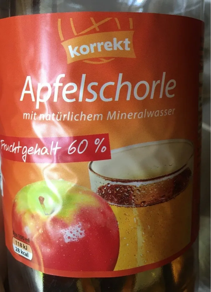 Korrekt Apfelschorle
