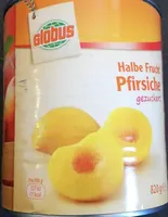 Halbe Frucht Pfirsiche gezckert