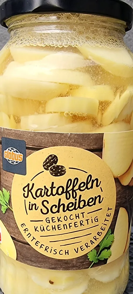 Kartoffeln in Scheiben