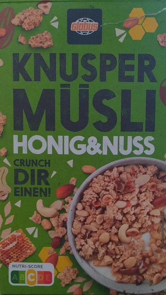 Knusper Müsli Honig und Nuss