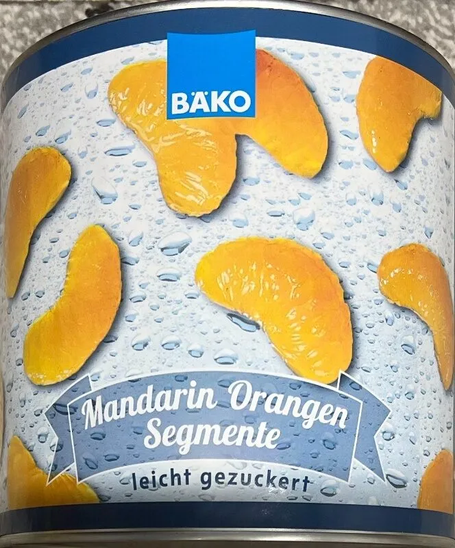 Mandarin-Orangen-Segmente, leicht gezuckert