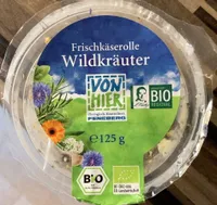Frischkäserolle Wildkräuter