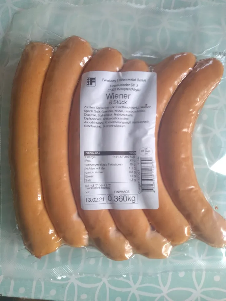 Wiener 6 Stück