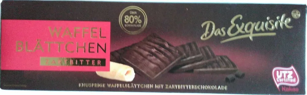 Waffelblättchen Zartbitter