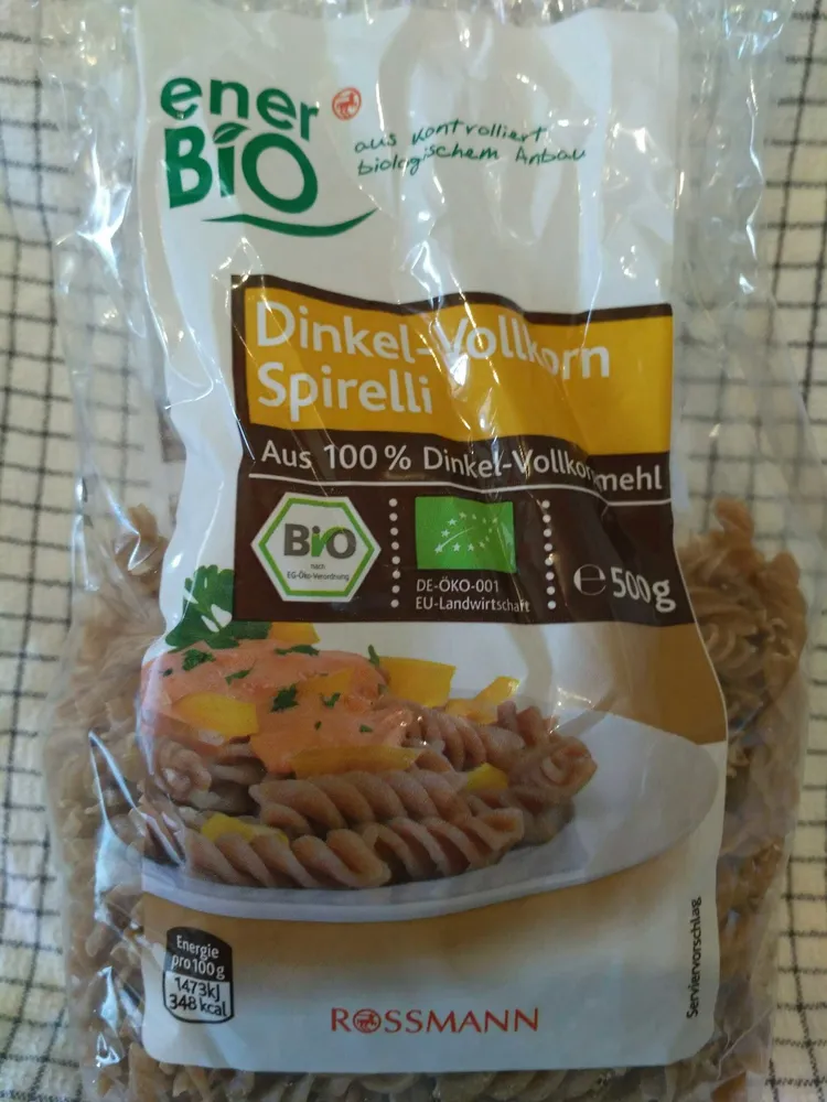 Dinkel-Vollkorn Spirelli
