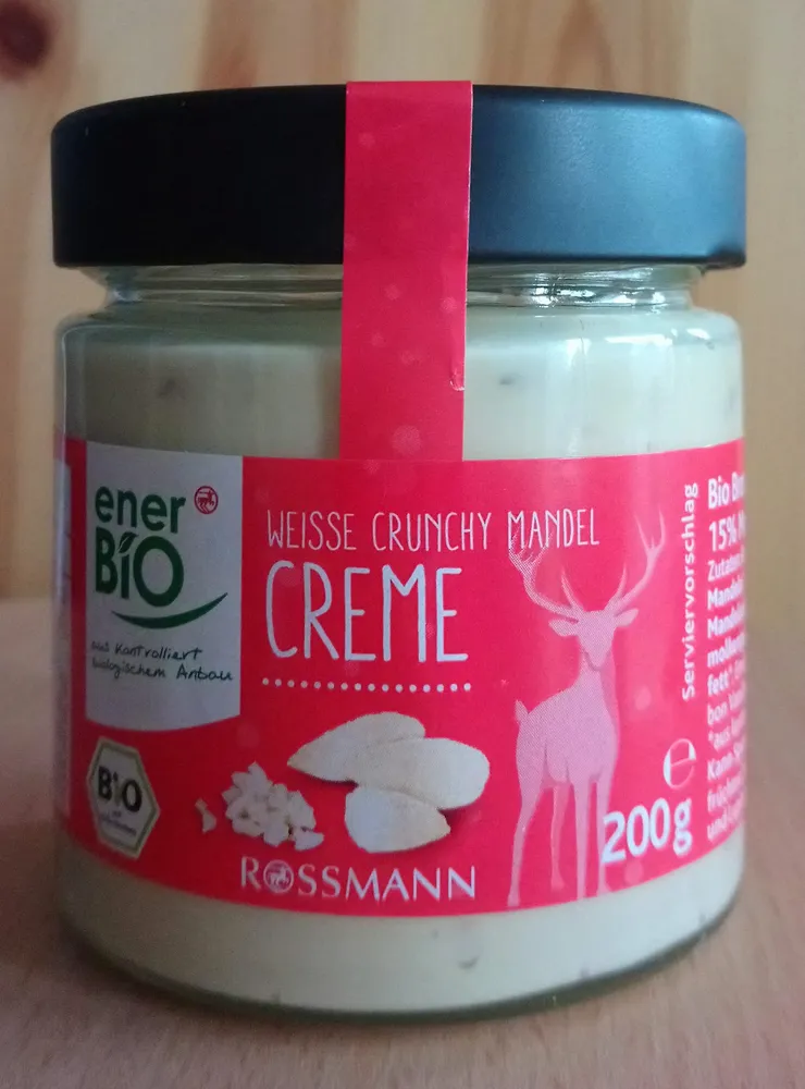 Weiße Crunchy Mandel Creme