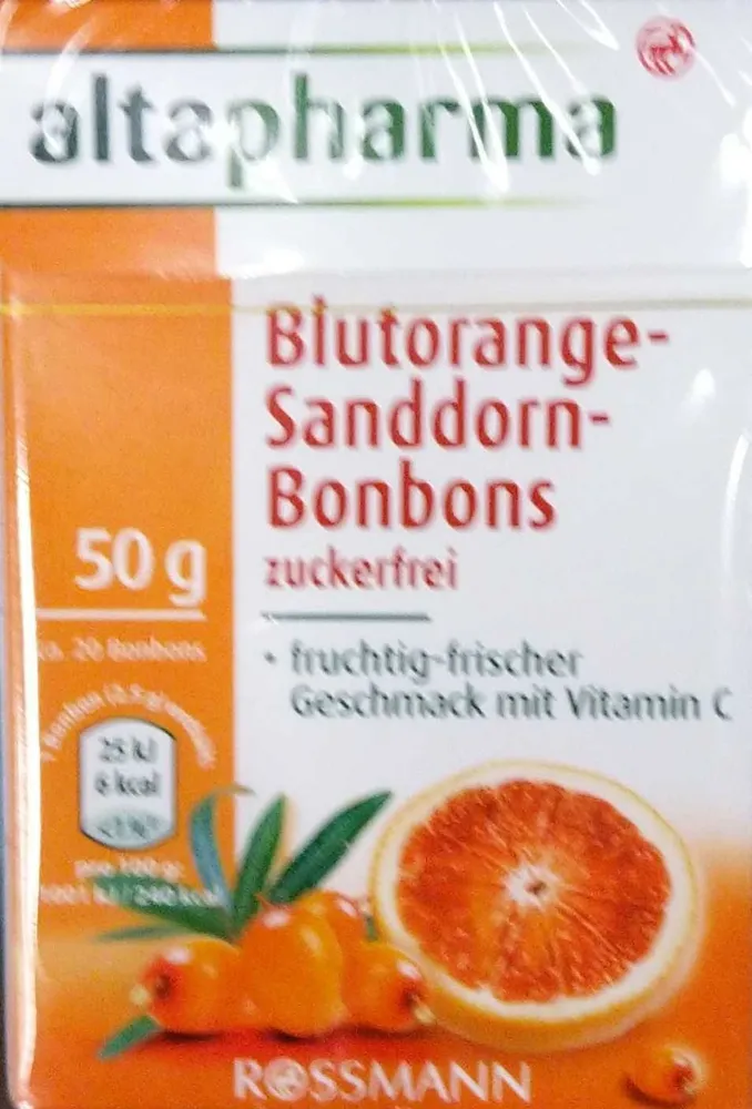 Blutorange-Sanddorn-Bonbons Zuckerfrei