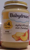 Apfel-Pfirsich mit Zwieback  ( Nach dem 4. Monat )