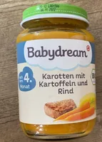 Karotten mit Kartoffeln und Rind