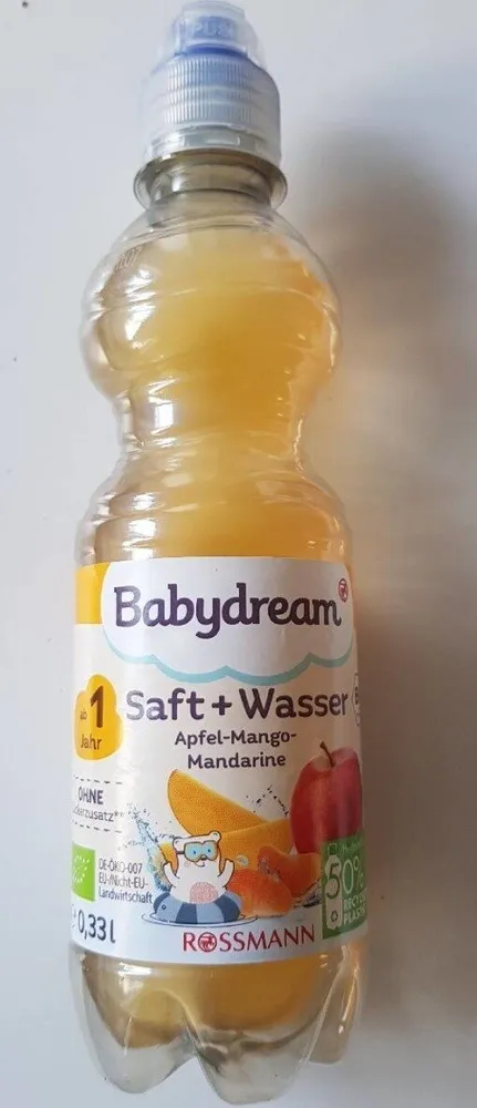 Saft + Wasser Apfel- Mango- Mandarine