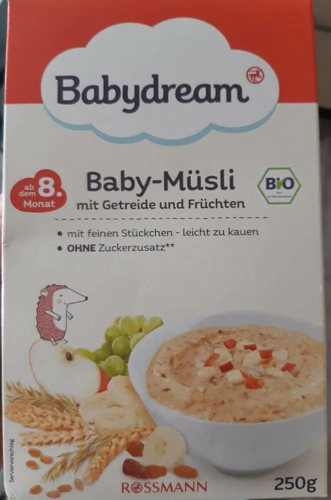 Baby Müsli  mit Getreide und Früchten