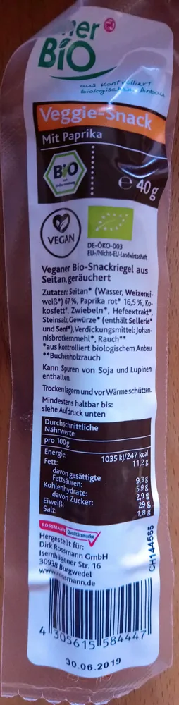 Veggie-Snack mit Paprika