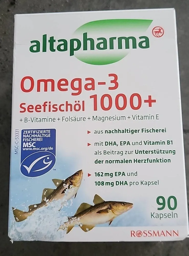 Omega -3 Seefischöl 1000 +