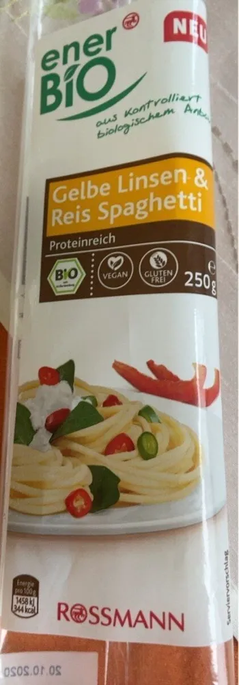 Gelbe Linsen & Reis Spaghetti