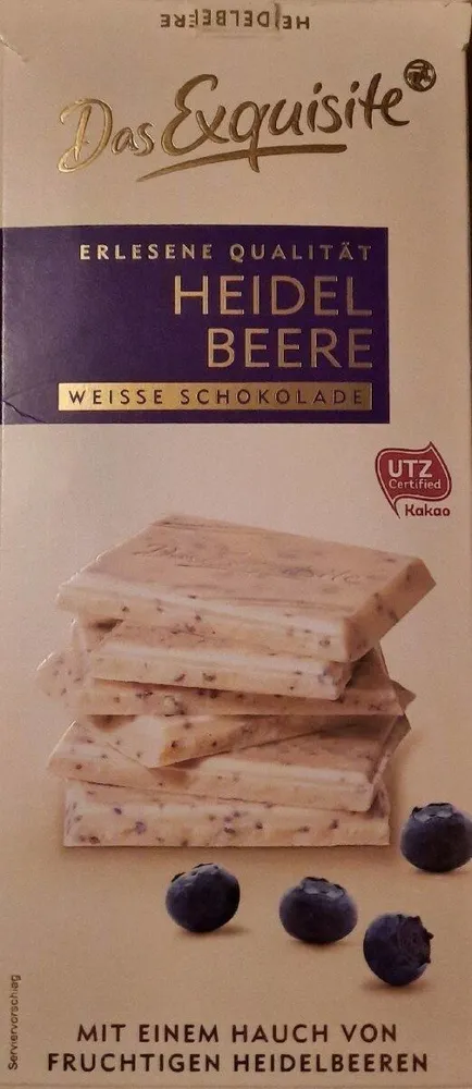 Heidelbeere weisse Schokolade
