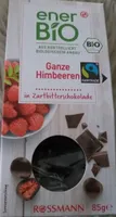 Ganze Himbeeren in Zartbitterschokolade